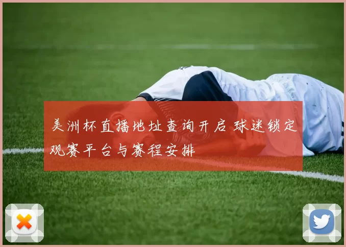 美洲杯直播地址查询开启 球迷锁定观赛平台与赛程安排